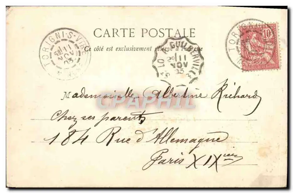 Arredores de Saint-Lô — Ponte da Souleuvre — Papeterie Corder, St-Lô - Verso