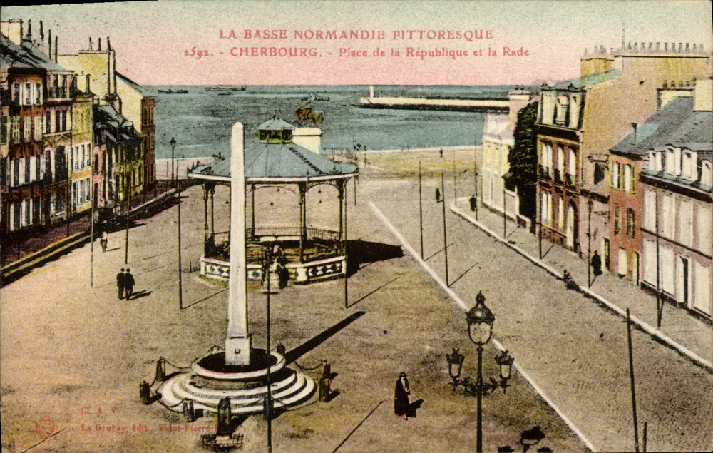 Cherbourg — Place de la République e a Rade — La Basse Normandie Pittoresque - Frente
