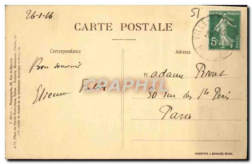 Reims - A Catedral — Fachada Oeste — P. Rothier, Fot. Editora - Verso