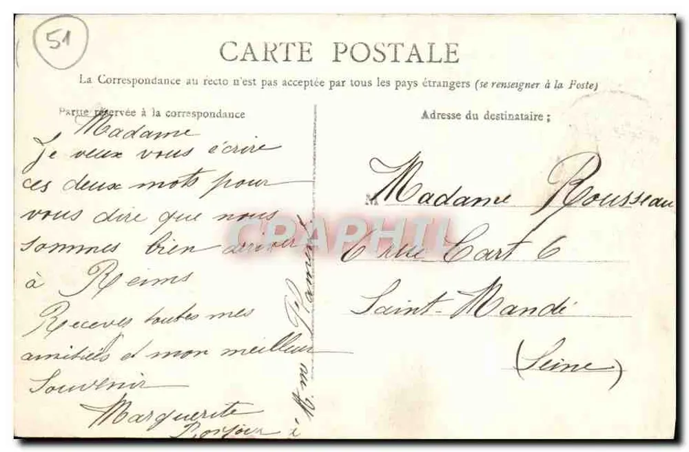 Reims — A Catedral — Editor 61 - Verso