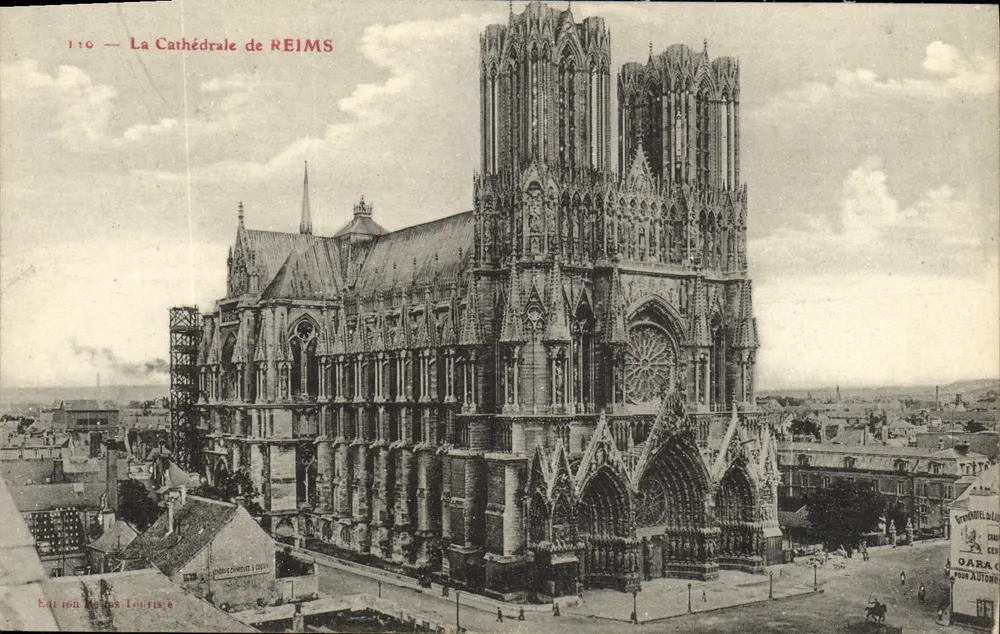 A Catedral de REIMS — vista panorâmica — Edição Reims Touriste, n° 110 - Frente