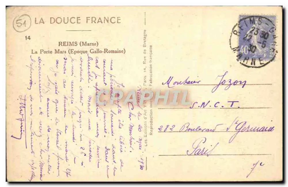 Reims — Port Mars (okres gallo-rzymski) — Wydawnictwo Sztuki Y. Bretagne - Rewers