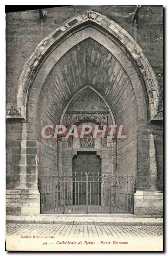 Catedral de Reims — Porta Romana — Edição Reims-Touriste n°49 - Frente