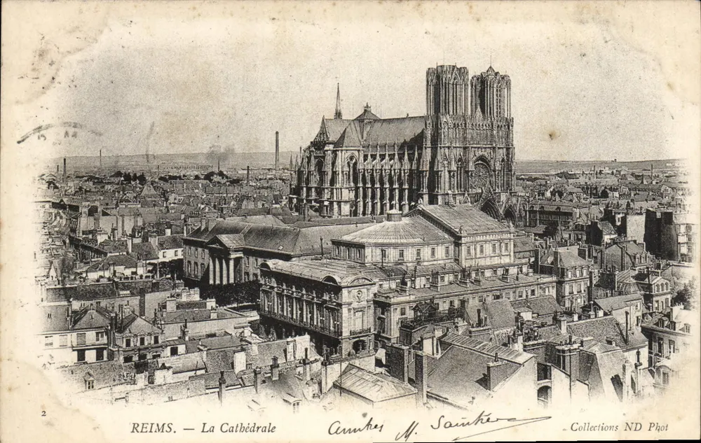 Reims — A Catedral — Anniches M. Sainthila — Collections ND Phot - Frente