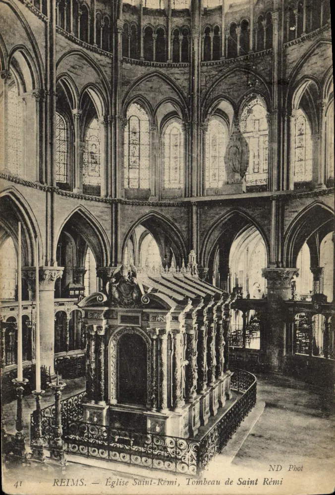 Reims — Kirche Saint-Rémi, Grabmal des Saint Rémi — ND Phot, n°41 - Vorderseite
