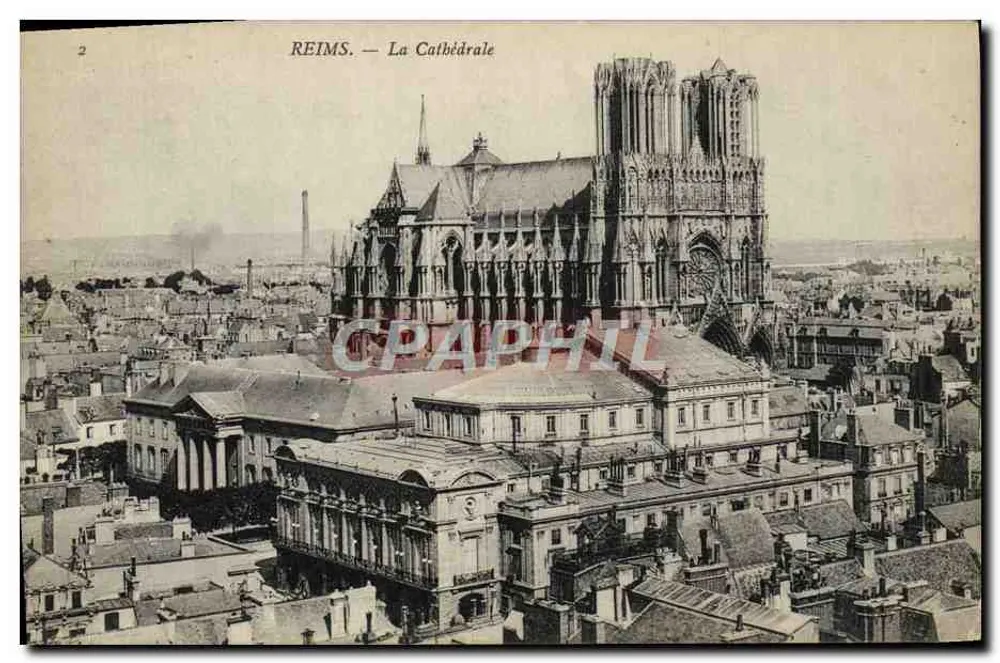Reims — A Catedral — Editor não identificado, n° de série 2 - Frente