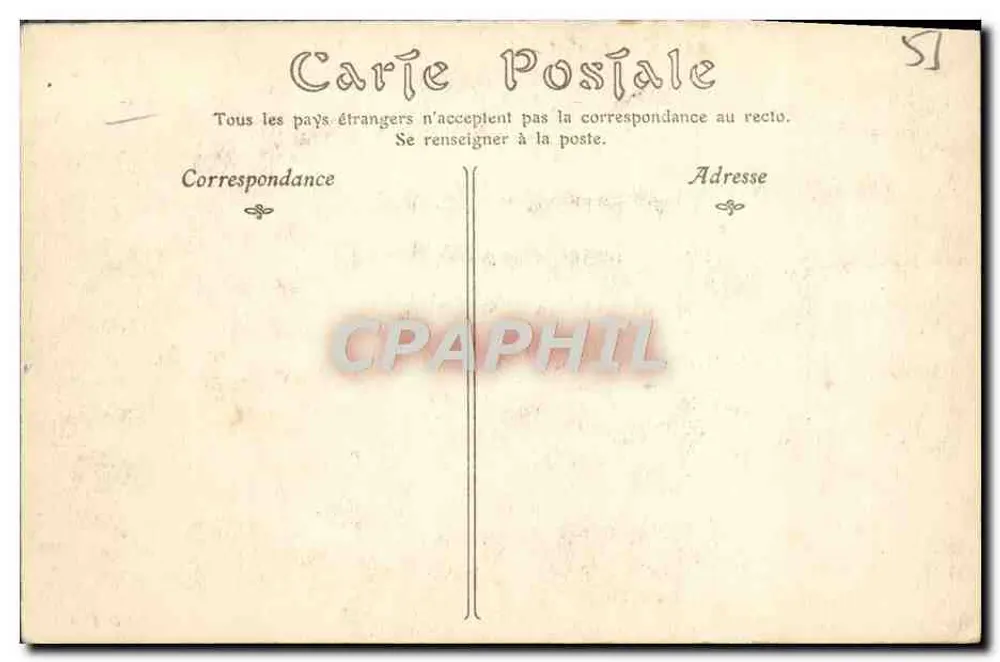 Reims — A Catedral — Editor não identificado, n° de série 2 - Verso