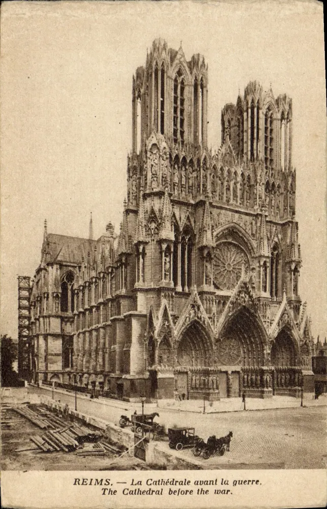 Reims — La Cathédrale avant la guerre — Édition Reims-Cathédrale - Vorderseite
