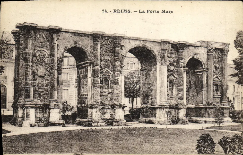 Reims — A Porta Mars — A. Quentinot, editor - Frente