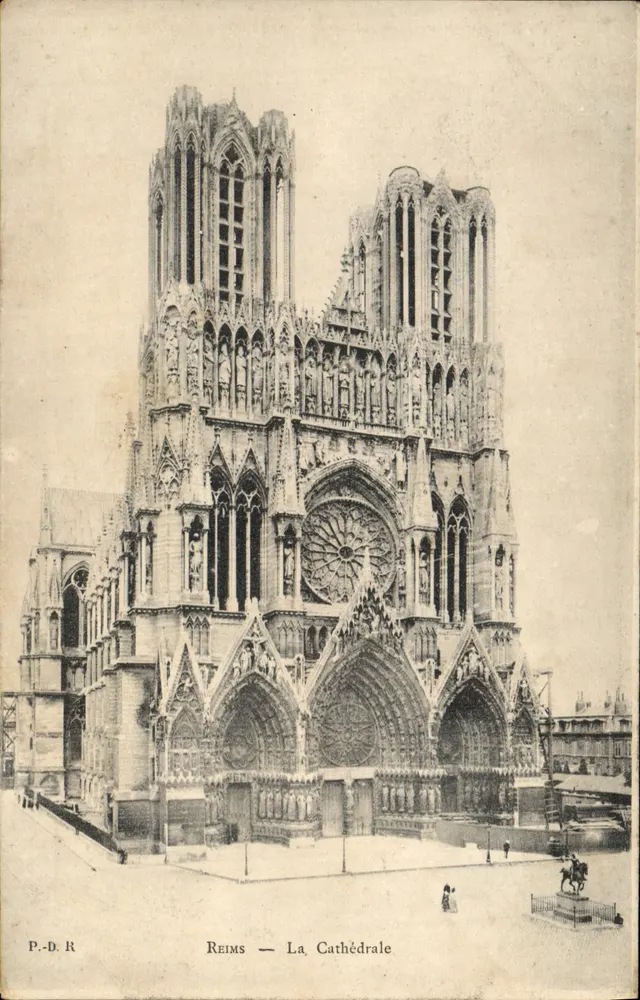 Reims — A Catedral — P.-D. R. - Frente