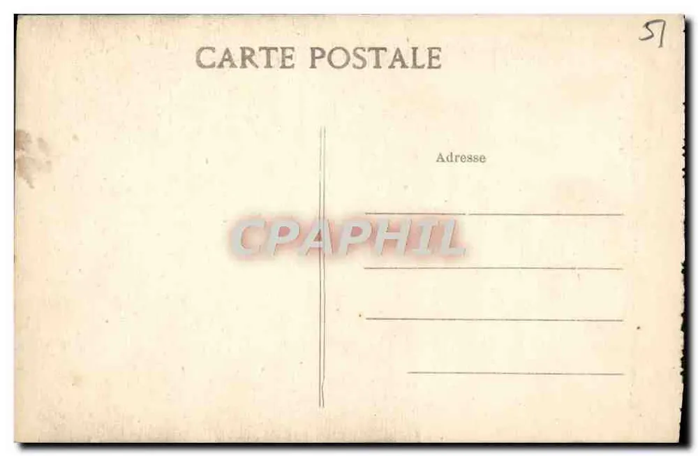 Reims — Praça Real — Estátua de Luís XV — Thaillier, editor, Reims - Verso