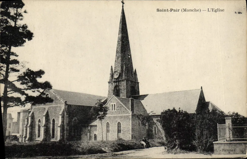 Saint-Pair (Manche) — A Igreja — Editor Rennes - Frente