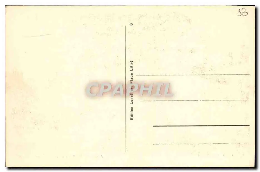 Jardim do Bispo e estátua de Valhubert — Avranches — Edição Lesettré - Verso