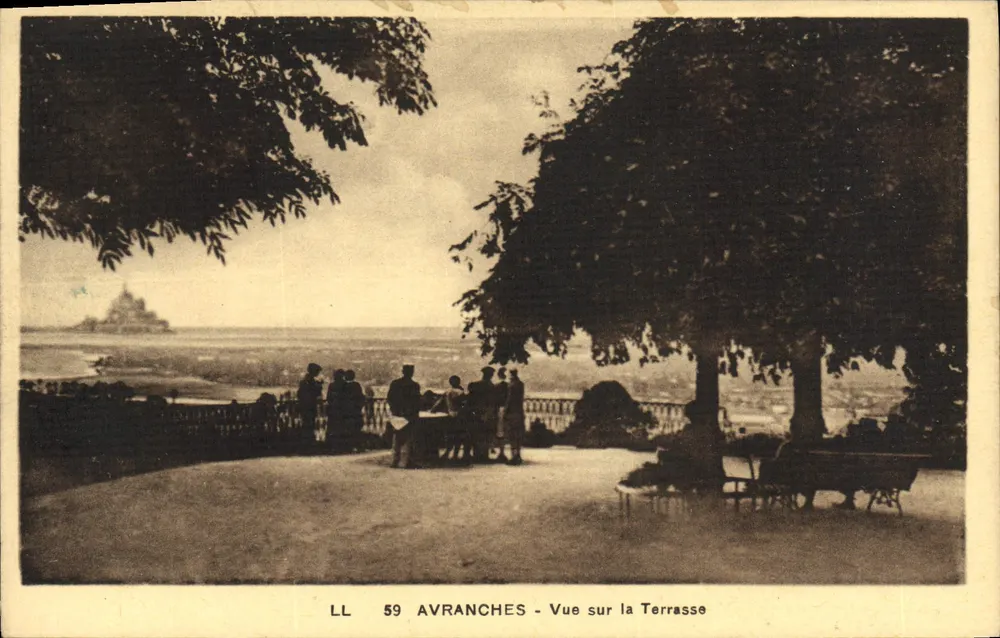 Avranches — Ansicht von der Terrasse — LL 59 — Verlag LL - Vorderseite
