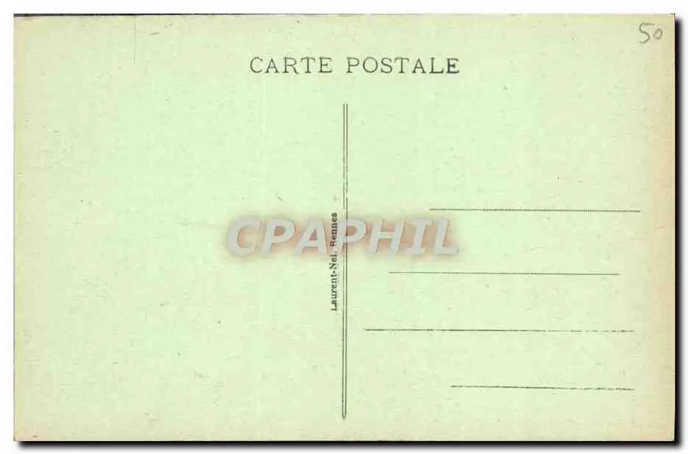 Carolles-Plage e Pointe du Lude — vista panorâmica — Laurent-Nel, Rennes, n°3140 - Verso