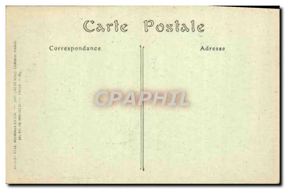 Catedral de Coutances — Interior, Lateral — VANDRÉ ÉDITEUR - Verso