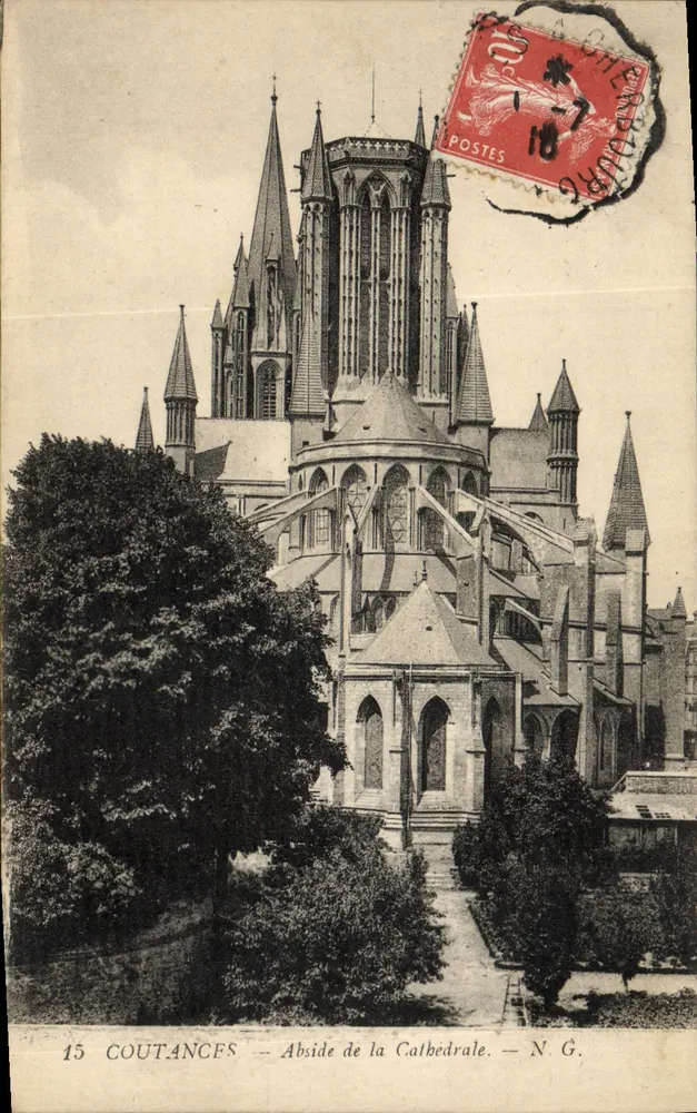 Coutances — Abside da Catedral — N.G. - Frente