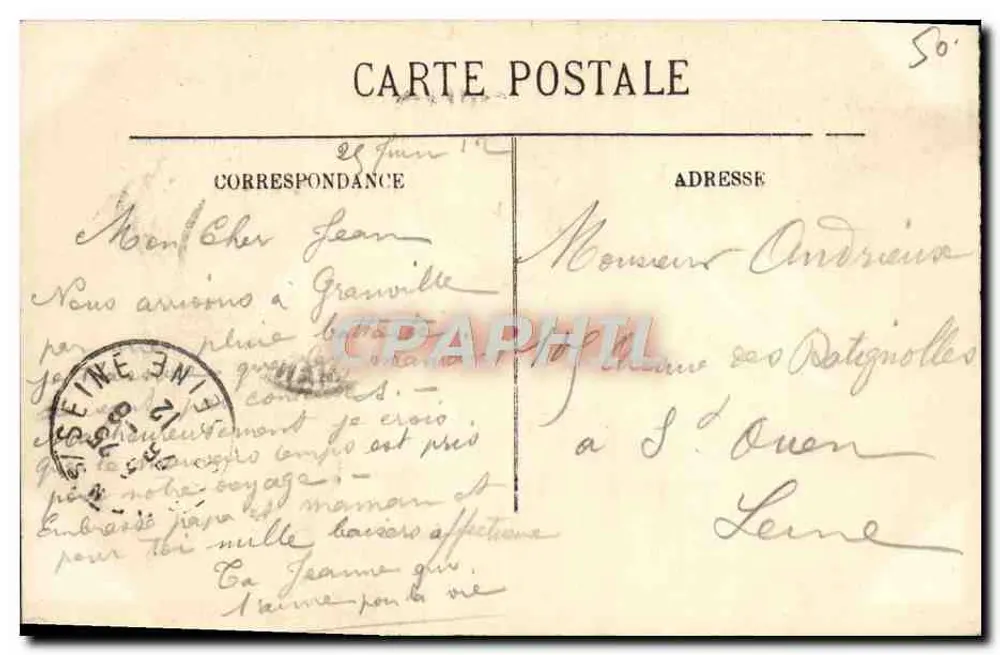 Granville — O Casino — LL. — Editor LL, n° 60 - Verso