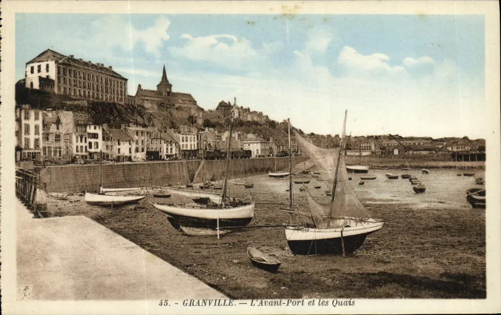 Granville — Der Hafen und die Kai — Edition A. Bessnard, Photo Degraef - Vorderseite