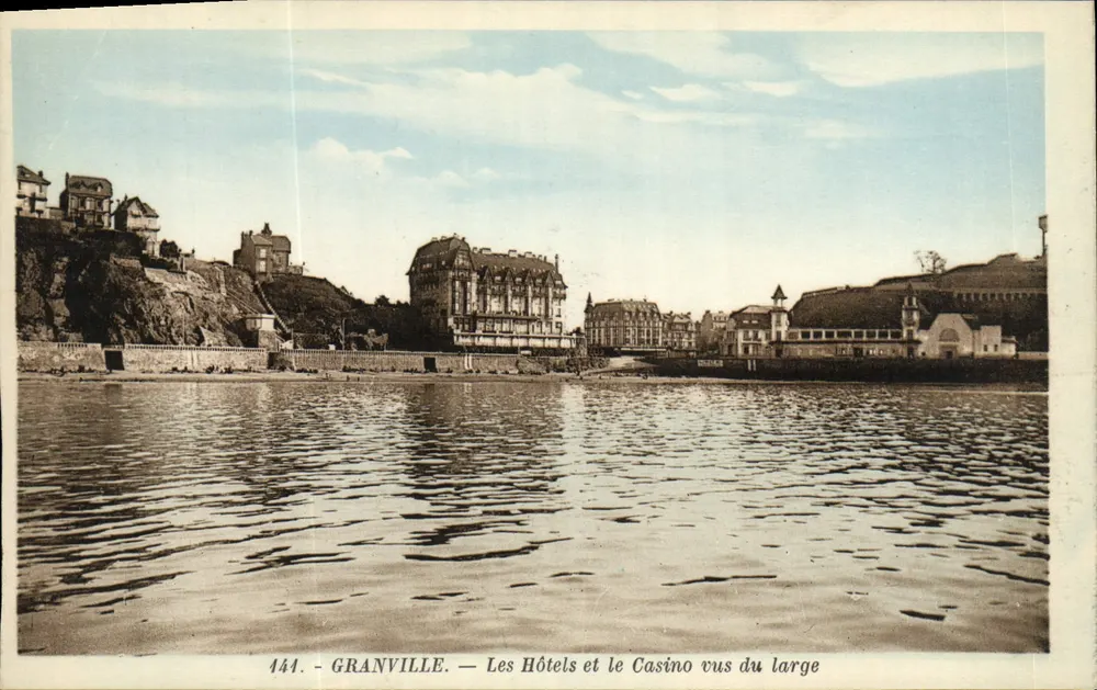 Granville — Hotels und Casino aus der Ferne gesehen — Ausgabe A. Besnard, Granville - Vorderseite