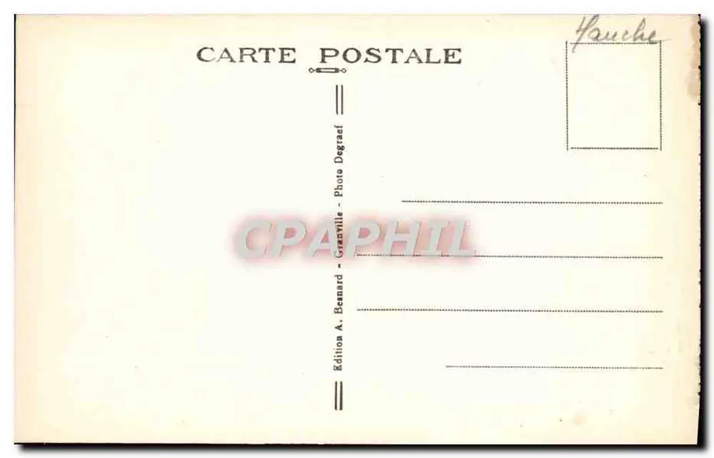 Granville — Der Weg des Tour du Roc — Edition A. Benard, Granville - Rückseite