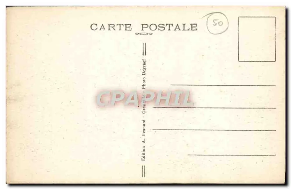 Granville — O Mar em Tempestade — Edição A. Benard - Verso
