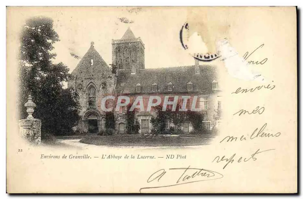 Environ de Granville — L'Abbaye de la Lucerne — ND Pbot - Frente