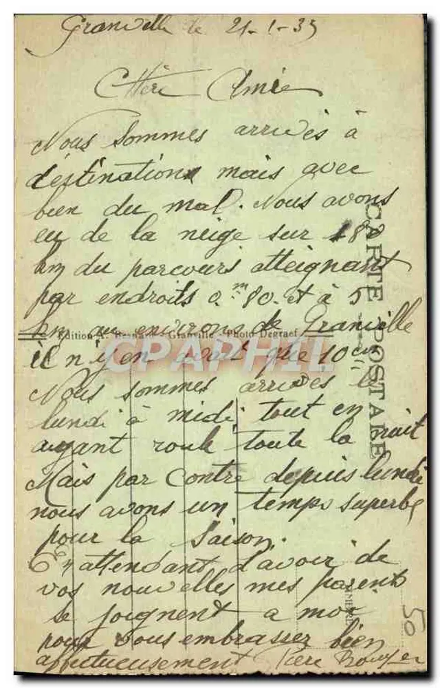 Granville — Kinder im Bad — Edition A. Bernard, n° 108 - Rückseite