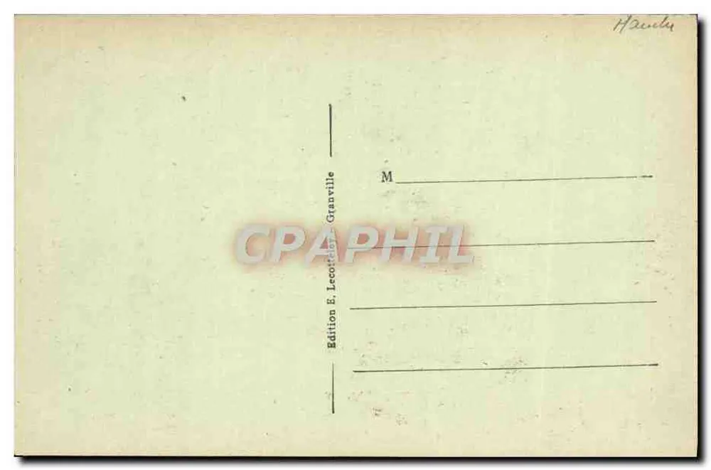 Granville — Ausladen des Lachses — Edition E. Lecot, Granville - Rückseite