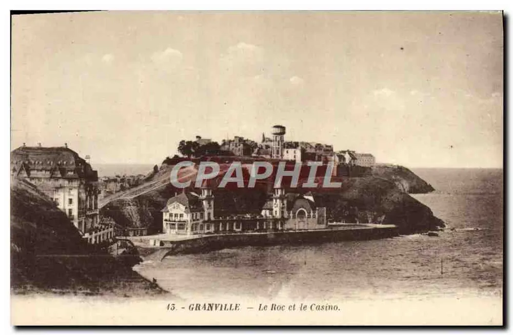 Granville — Ansicht des Roc und des Casinos — Edition E. Le-cotey - Granville - Vorderseite