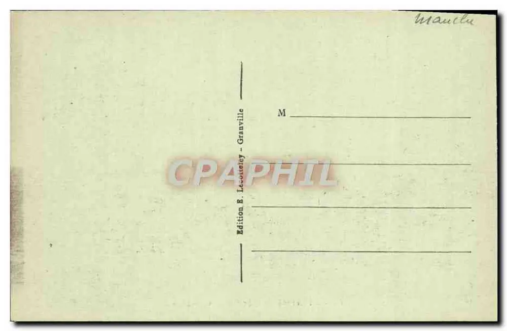 Granville — Ansicht des Roc und des Casinos — Edition E. Le-cotey - Granville - Rückseite
