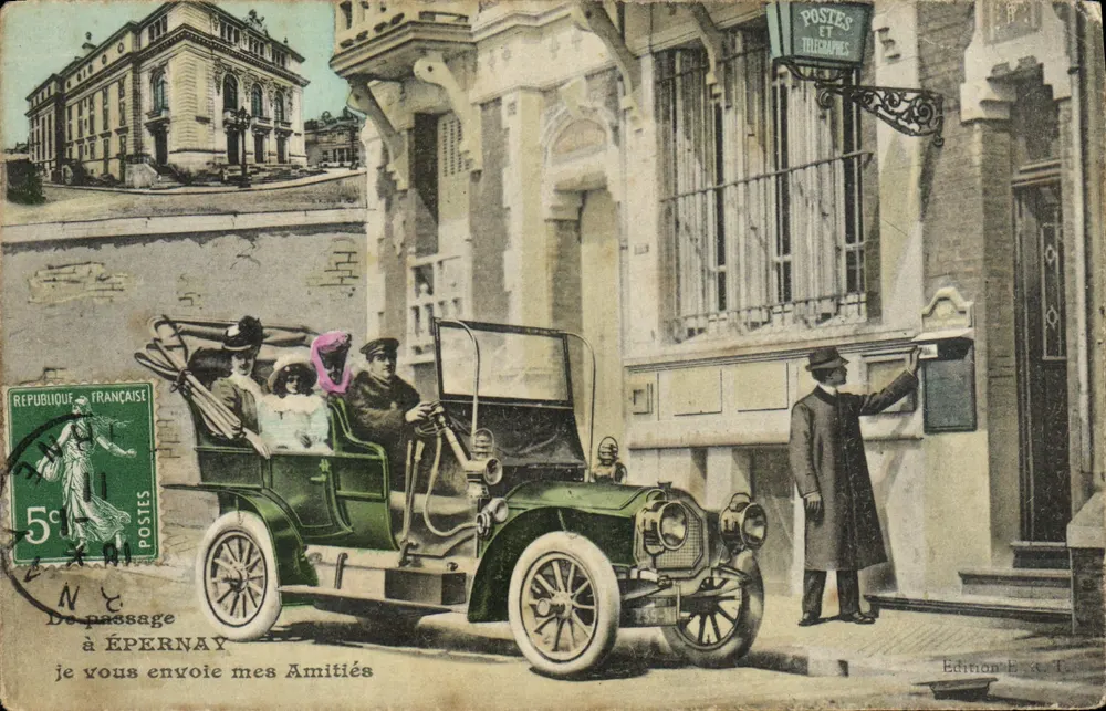 Épernay — Passage nach Épernay — Ausgabe E. & C. T. - Vorderseite