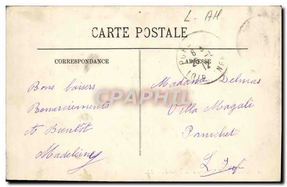 NANTES — Het Kasteel — De Ingang — LL. — Uitgever LL, n°16 - Achterkant