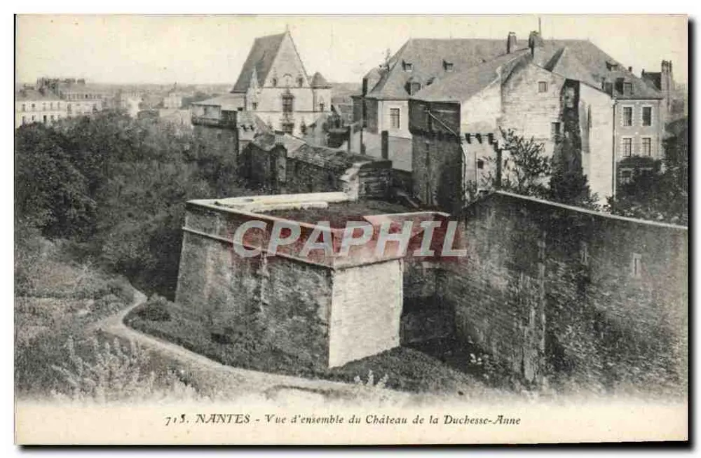 NANTES - Übersicht des Schlosses der Herzogin Anne - Vorderseite