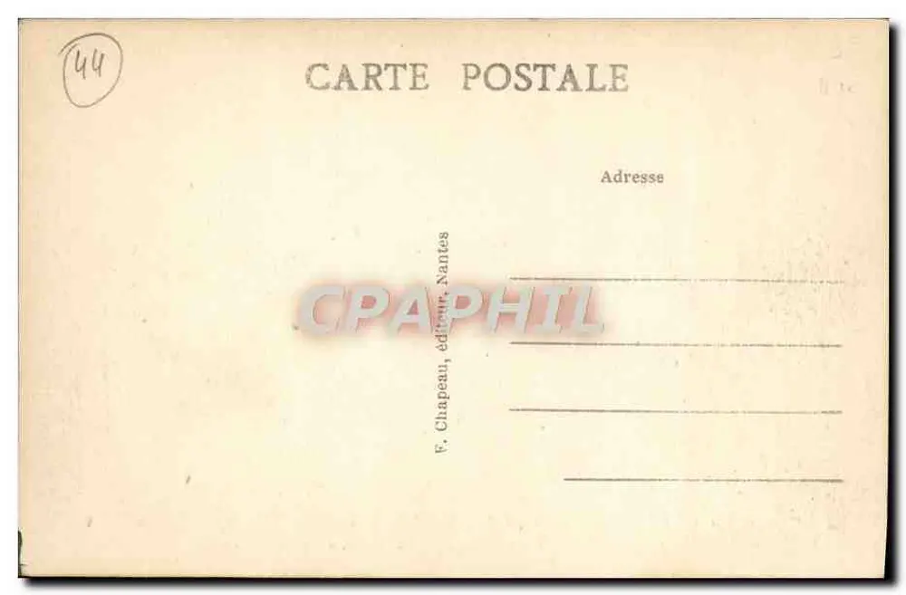 LA BAULE-sur-MER (Loire-Inf.) — Am Rand des Strands — F. Chapeau, Nantes, n°15 - Rückseite