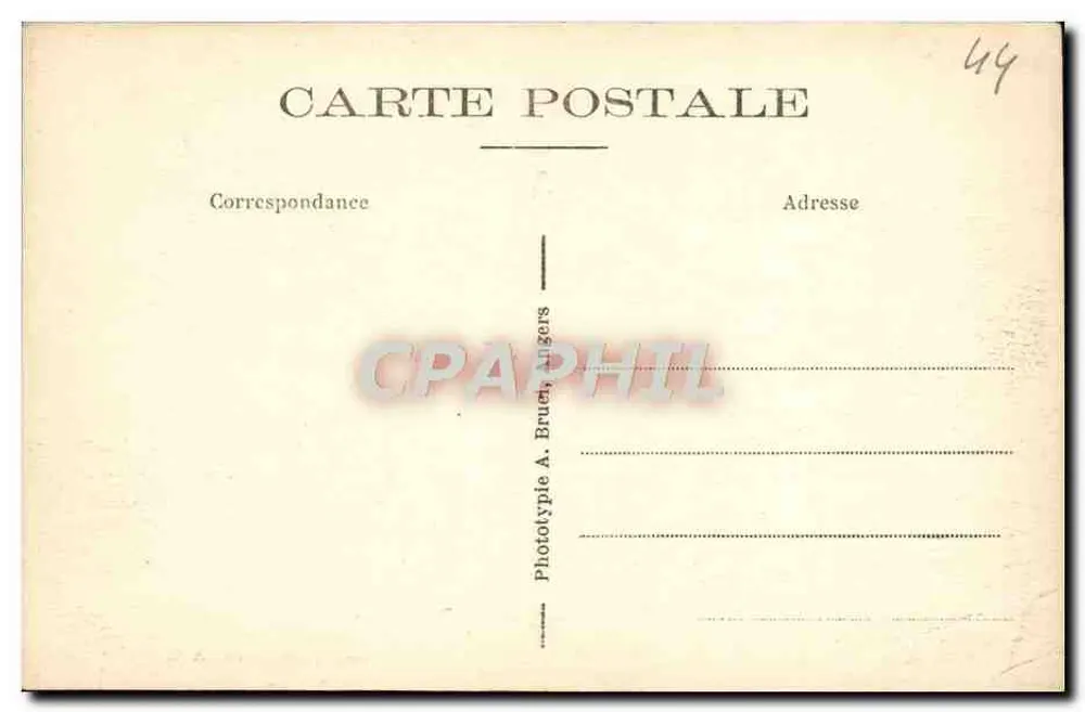 La Baule-aur-Mer — Hotel Royal, Ansicht in Richtung Avenue Pavile — Verleger A.B. - Rückseite