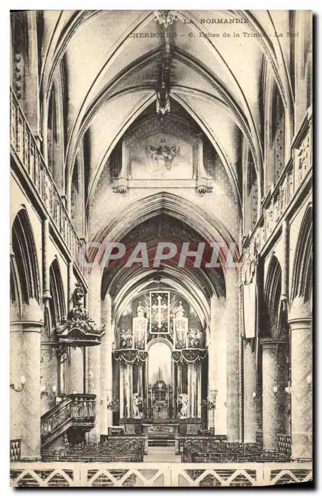 Cherbourg — Kirche der Dreifaltigkeit — Die Kirchenschiff - Vorderseite