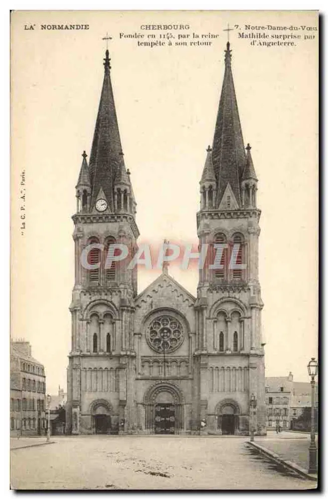 Cherbourg — Notre-Dame-du-Vœu — Antike Ansichtskarte Paris, n°7 - Vorderseite
