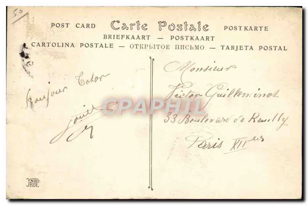 Cherbourg — Allgemeine Ansicht vom Fort du Roule — ND. Phot. - Rückseite