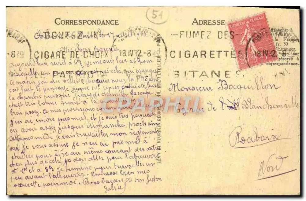 Chalons-sur-Marne - Notre-Dame (lado sul) - LL - Verso