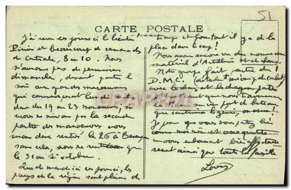 Mourmelon-le-Grand — Ort der Pyramide, errichtet von Napoleon I zur Erinnerung an die römische Straße von Reims nach Sainte-Menehould — P. Mutte - Rückseite