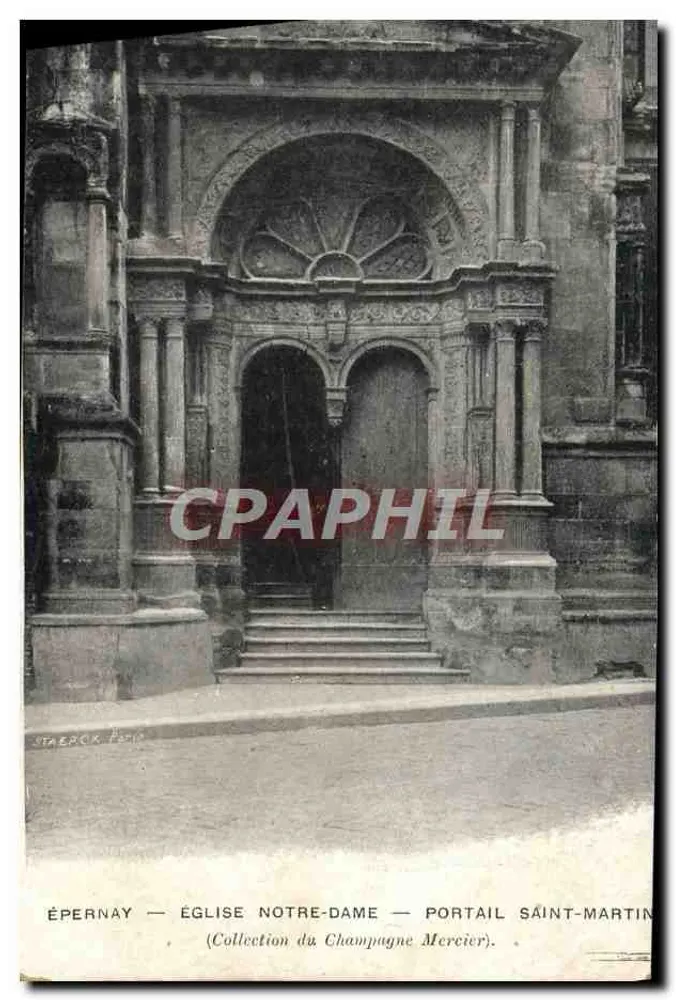 ÉPERNAY — KIRCHE NOTRE-DAME — PORTAL SAINT-MARTIN — Sammlung von Champagne Mercier - Vorderseite
