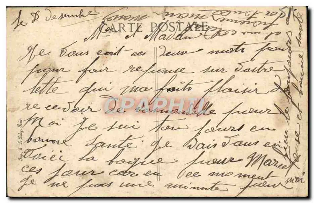 Sainte-Menehould — Krankenhaus Chanzy — Edit. Mme Philibert - Rückseite
