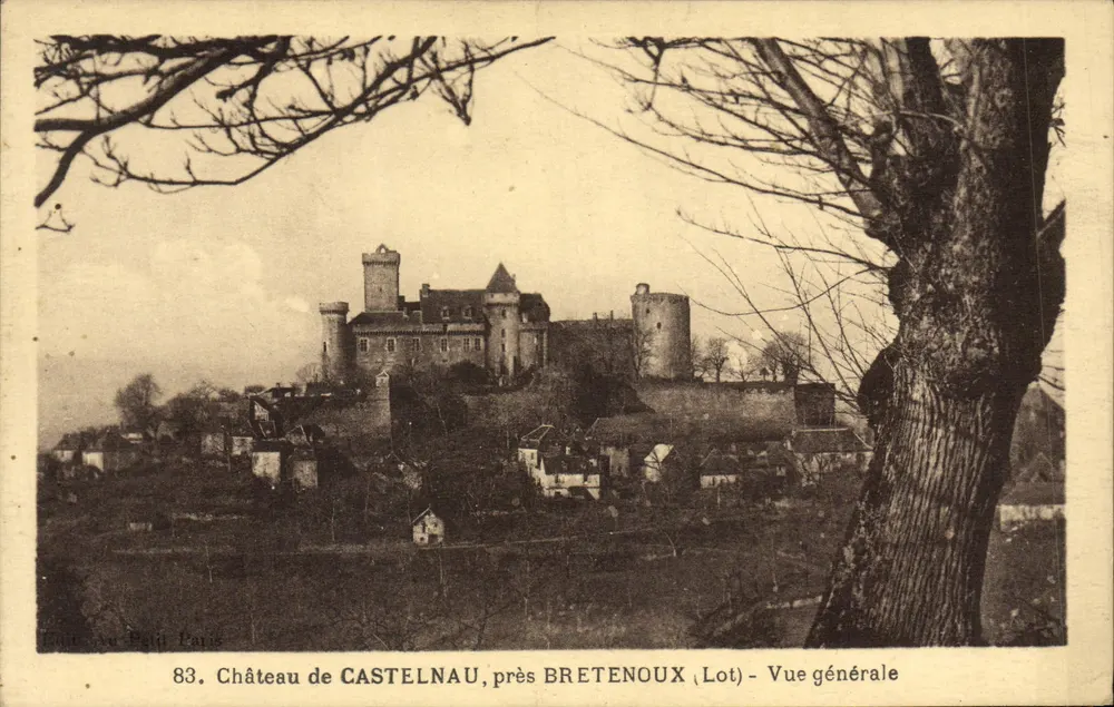 Schloss Castelnaud, nahe Bretenoux (Lot) — Allgemeiner Blick — Verlag: Du Petit Paris, n° 83 - Vorderseite