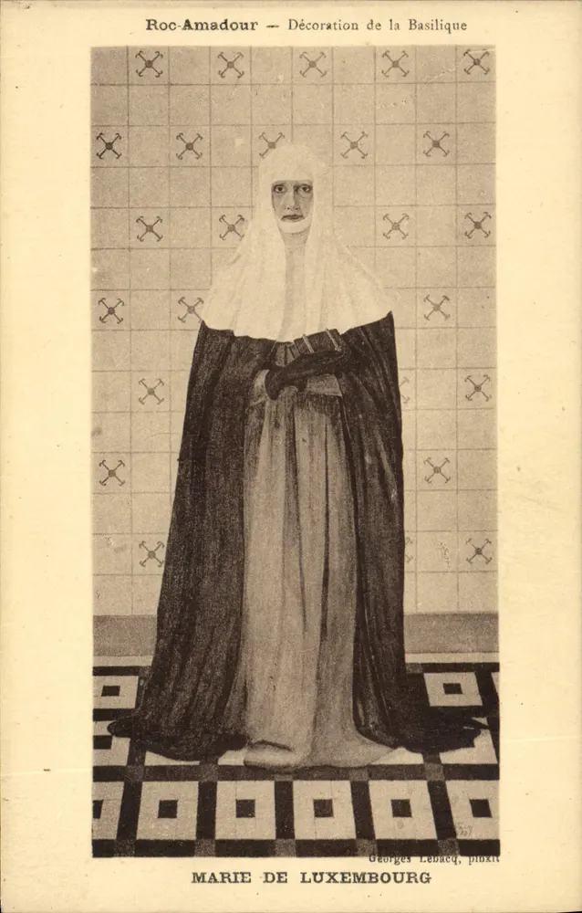Marie de Luxembourg — Dekoration der Basilika — Georges Lebaucq, pl. 27 - Vorderseite