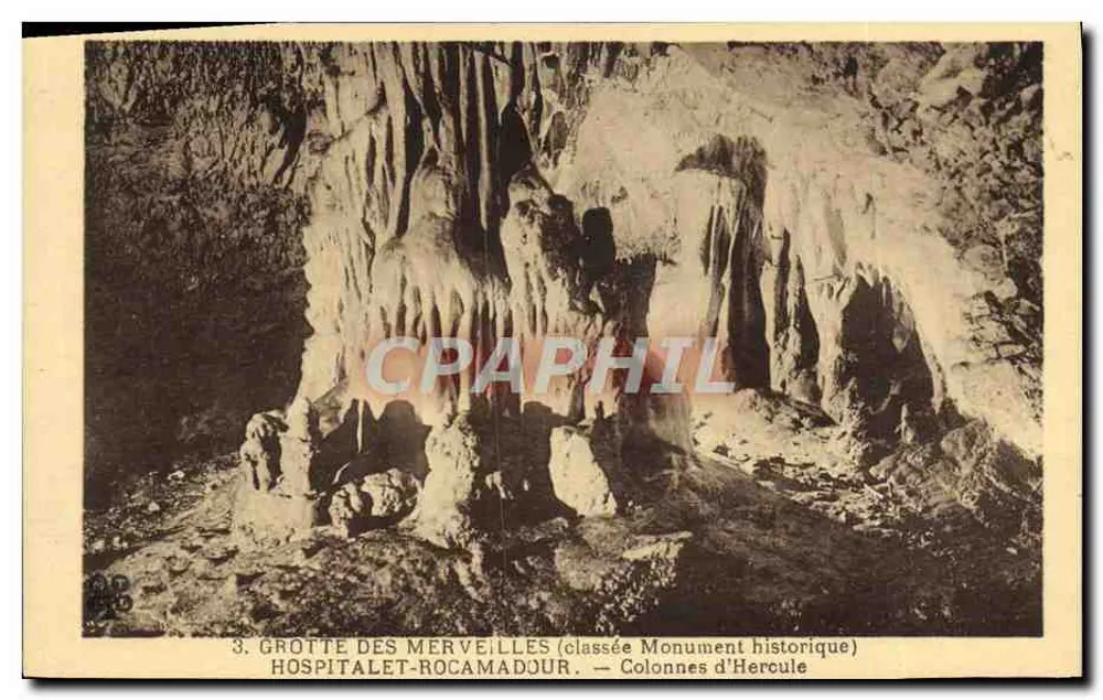 Höhle der Wunder — Säulen des Herkules — Hospitalet-Rocamadour - Vorderseite