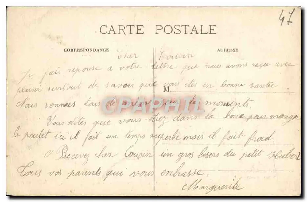 Tonneins — Pittoresker Uferabschnitt der Garonne — Marcel Delboy, Phototypie, Bordeaux - Rückseite