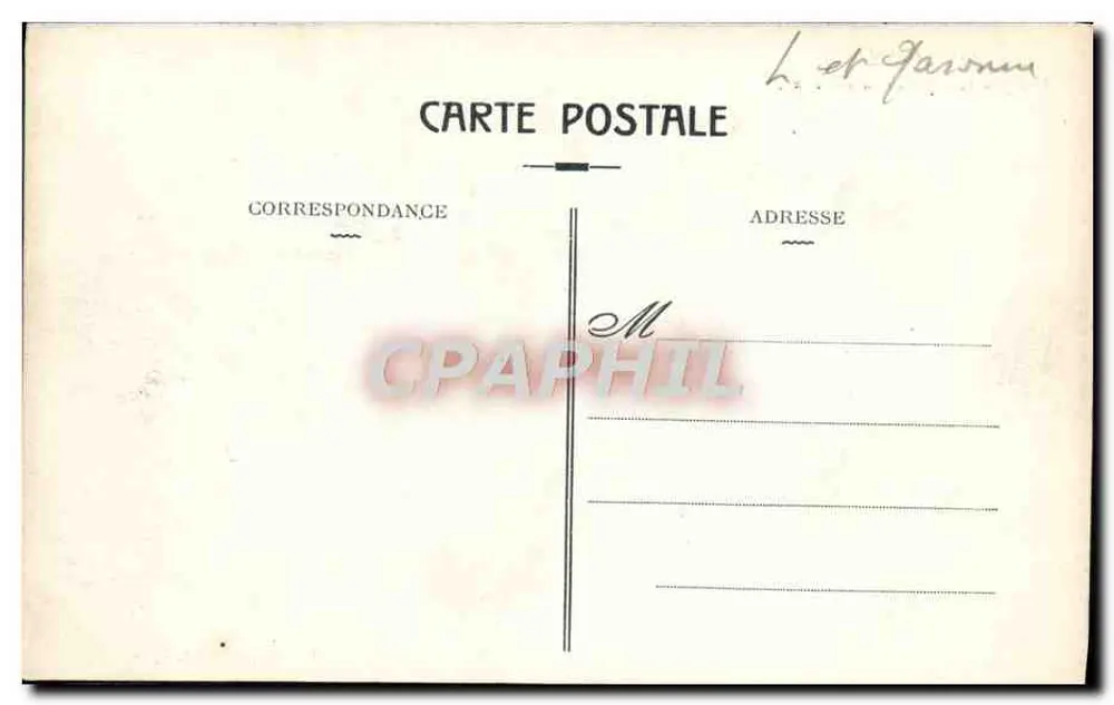 Agen — Panoramablick auf die Garonne — Phototypie Perret, Agen - Rückseite