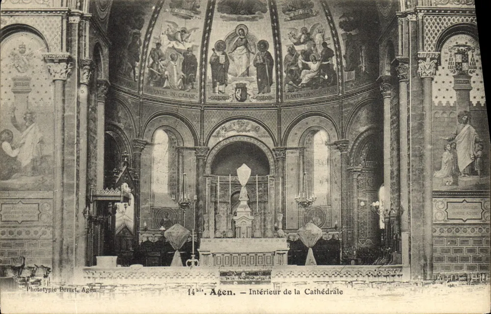 Interior da Catedral — Agen — Fototipia Porret, Agen, n°14 - Frente