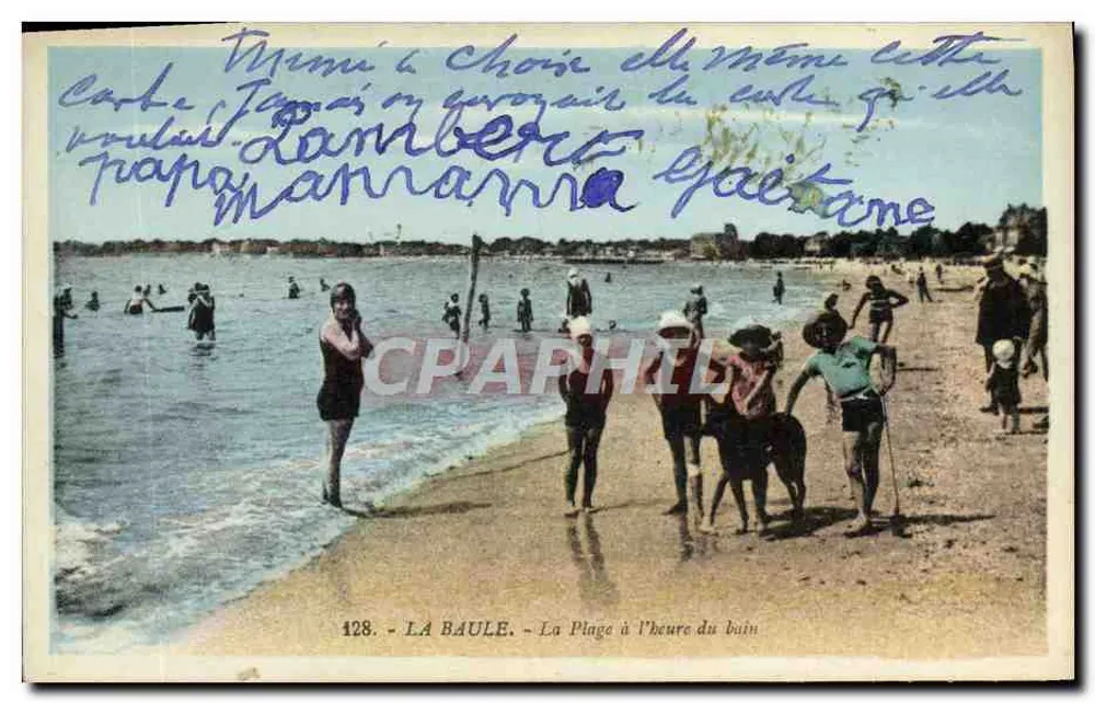 La Baule — La Spiaggia all'ora del bagno — n°128 - Recto
